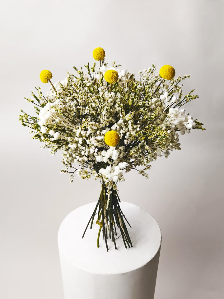 Bouquet Pôr do Sol - Flores Secas e Conservadas