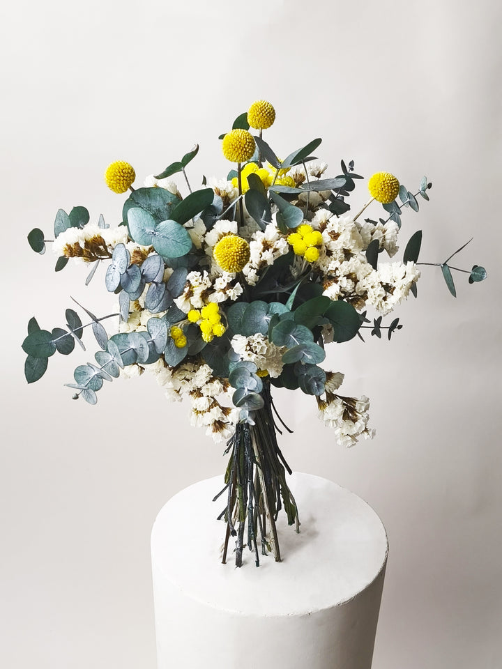 Bouquet Pôr do Sol - Flores Secas e Conservadas