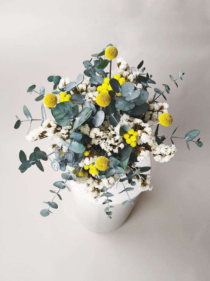 Bouquet Pôr do Sol - Flores Secas e Conservadas