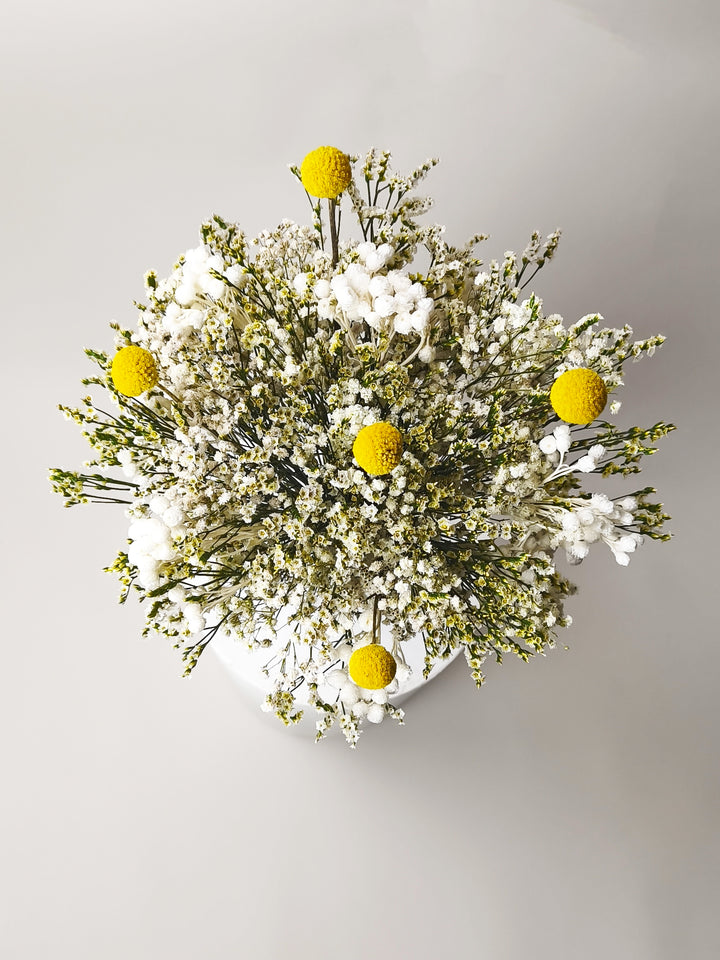 Bouquet Pôr do Sol - Flores Secas e Conservadas