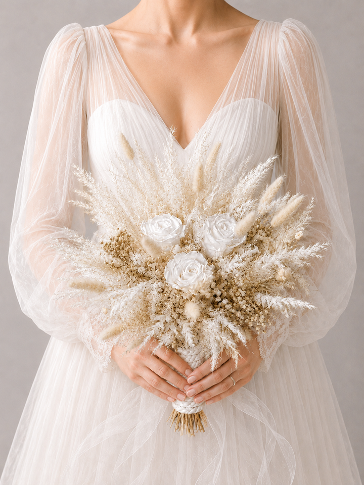 Eternal Roses Bouquet - Dried and Preserved Flowers