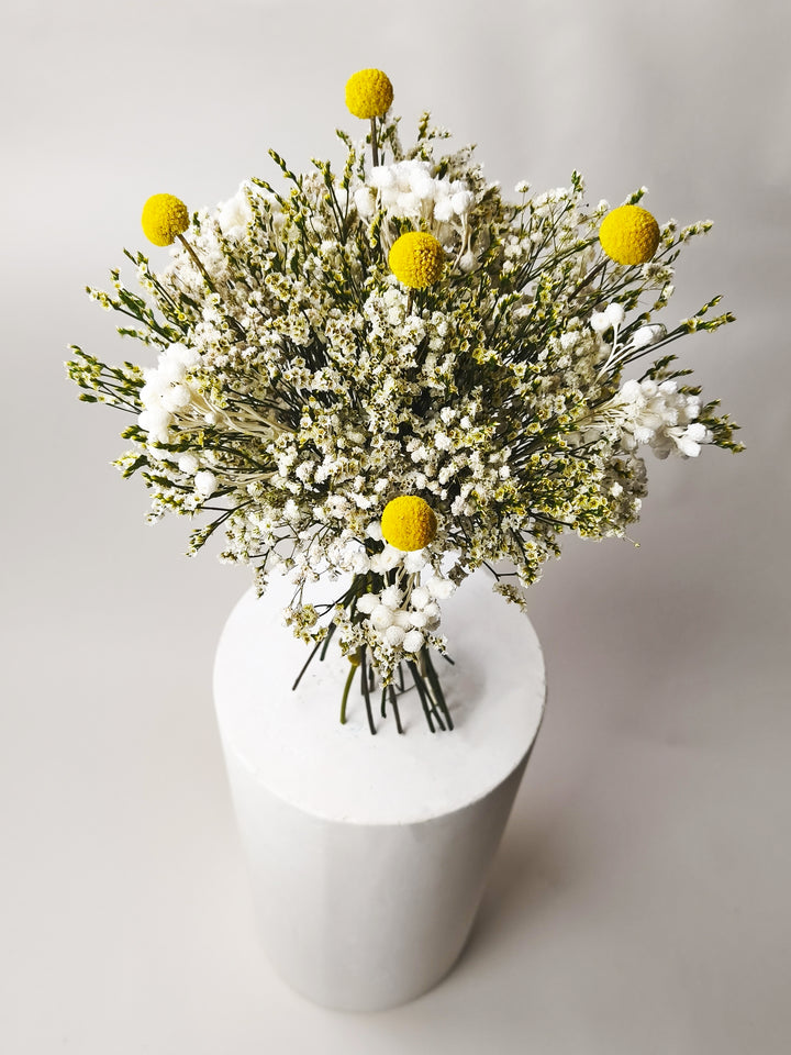 Bouquet Pôr do Sol - Flores Secas e Conservadas