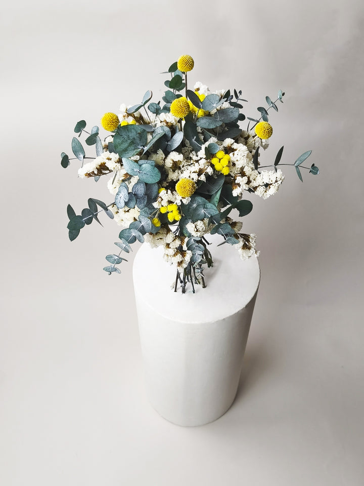 Bouquet Pôr do Sol - Flores Secas e Conservadas