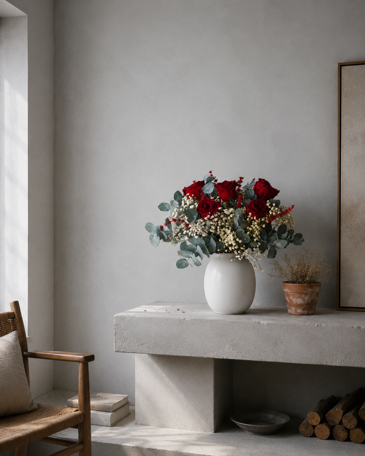 Ramo Rosas Eternas - Flores Secas y Preservadas