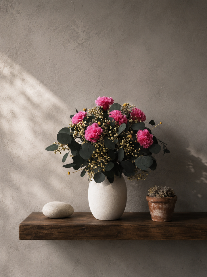 Ramo Claveles Eternas - Flores Secas y Preservadas